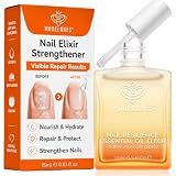 Modelones Nail Strengthener and Growth Oil, Clear Nail Repair for Damaged