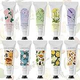 spa luxetique 10 Pack Hand Cream Gifts Set Hand Lotion Dry Cracked Travel Size Mini Small Bulk Women Bridesmaid Proposal Mothers Day Mom Teacher Appreciation Party Favors Her Easter Basket Stuffers
