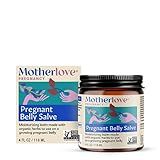 Motherlove Pregnant Belly Salve (4 oz) Moisturizing Balm to Use on Growing Belly—Non-GMO & Organic Herbs