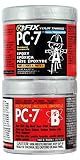 PC Products PC-7 Epoxy Adhesive Paste, Two-Part Heavy Duty, 1/2lb in Two Cans, Charcoal Gray 87770