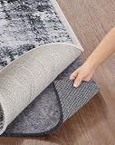 Veken Non Slip Cushioned Rug Pad Gripper 8 x 10 Ft, Felt and Silicone Backing, 1/4 inch Thick Carpet Liner for Hardwood Floors and Finishes, Under Area Rugs Anti Skid Mat, Keep Rugs Safe and in Place