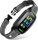 FAFAFROG Dog Bark Collar, Rechargeable Smart Collar, Anti Barking Training Collar with 5 Adjustable Sensitivity Beep Vibration, Bark Collar for Large Medium Small Dogs (Black)