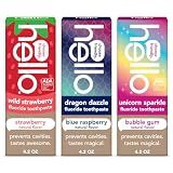 hello Kids Fluoride Toothpaste Variety Pack, 3 Pack, 4.2 oz