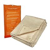 Welding Blanket, Heavy Duty Welding Blanket 6FTx8FT Large Size Fiberglass Welding Curtain for Industrial Welding Home Protection Heat Insulation