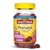 Nature Made Prenatal Gummies with DHA and Folic Acid, 60 Gummies