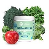 Oat Mama 'Mama Greens' Superfoods Booster - Fuji Apple Flavor - Greens Powder with Kale, Spinach, Broccoli, & Spirulina - Nutrient-Rich Support for Pregnancy & Postpartum - 30 Servings (180g)