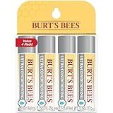 Burt's Bees Lip Balm, Moisturizing Lip Care, 100% Natural Origin, Ultra Conditioning with Shea, Cocoa & Kokum Butter (4 Pack)