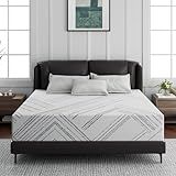 JYYA66BB California King Mattress, 6 inch Cooling Gel Memory Foam Mattresses, Cal King Mattress in a Box, Medium Firm, Pressure Relief, Upgraded Support