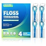 Floss Threaders,Deep Clean Floss for Braces, Bridges, Implants|200Count