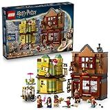 LEGO Harry Potter Quality Quidditch Supplies & Ice Cream Parlour - Kids Toy - Diagon Alley Building Set for Boys and Girls 8+ - Harry Potter Collectible - Gift Idea for Birthdays - 76452