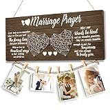 Wedding Gifts,Bachelorette & Bridal Shower Gifts for Bride and Groom Engagement Present for Wife NewlyWed Couple Marraige Prayer Photo Holder