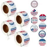 Tenceur 2000 Pcs I Voted Stickers Round Self Adhesive Labels, 1.5 Inch