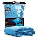 Chemical Guys Woolly Mammoth Large Microfiber Drying Towel - 36 x 25 Inch Blue, Ultra Plush Super Absorbent Car Drying Towel for Cars, Trucks, SUVs, Motorcycles, RVs, and Auto Detailing