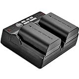 BM Premium 2-Pack LP-E6N Batteries with Dual Charger for Canon EOS Cameras