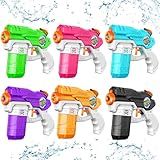 Water Guns for Kids Adults, 6 Pack Squirt Guns Soaker Blaster 220CC Capacity Long Range Super Water Gun Pistols for Boys Girls Toddlers Swimming Pool Water Toys (6)