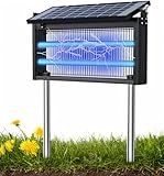 17.7 * 9.8 * 7.1in Bug Zapper Outdoor - Mosquito Repellent Outdoor Patio,Solar Bug Zapper Indoor,Waterproof Portable Fly Zapper,High Powered 4500V Mosquito Zappers Killer for Home,Patio,Camping