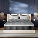 Extra Firm Queen Mattress 14 inch, Cooling Hybrid Mattress in a Box with 5-Zone Support, Luxury Hotel-Collection Design, Enhanced Back & Hip Support, Fiberglass-Free & CertiPUR-US, 365-Night Trial