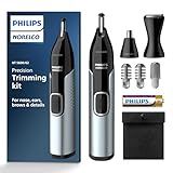 Norelco Philips Nose Trimmer 5000 for Nose, Ears, Eyebrows Trimming Kit, NT5600/62