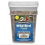 Pennington Wild Bird Food, Wild Bird Seed for Outside Feeders, Great to Feed Year-Round, 22.5-lb. Critter-Proof Bucket