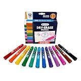 Crayola Take Note Dry Erase Markers for School (12ct) Teacher Classroom Supplies, Chisel Tip Whiteboard Markers, Must Haves