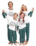 Ekouaer Matching Christmas Pajamas for Family Soft Long Sleeve Holiday Xmas Pjs Sleepwear Jammies with Pockets