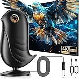 Digital TV Antenna Indoor,1200+ Miles Long Range HD Antenna for Smart TV and Older TV's,with Smart Chip Indoor for Local Channels,Supports 4K 1080P HD with Amplifier Signal Booster and 18ft Cable