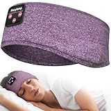Perytong Sleeping Headphones Bluetooth 5.4 Headband, Wireless Music Sleeping Mask Headphones Earbuds Earphones Sweatproof for Women Mom Sports Workout Running Jogging Yoga Cool Gadgets Unique Gifts