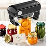 INSTACAN Effortless Electric Jar Opener Easy Opens Twist-Lid, One Handed Automatic Jar Opener for Weak Hands & Seniors with Arthritis, Battery Operated Essential Kitchen Gadgets Gift for Home