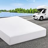 RV Mattress Short Queen 10 Inch Memory Foam Mattresses, Premium Cooling Green Tea/Gel Medium Firm Bed-Mattress in a Box for Camper/Trailer/Truck, CertiPUR-US, Made in USA 75'' x 60''