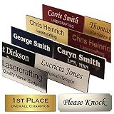 Lasercrafting Name Badge tag or Trophy/Picture Label, Engraved