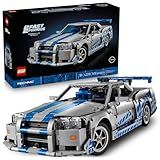 LEGO Technic 2 Fast 2 Furious Nissan Skyline GT-R (R34) Car - DIY Kit and Building Set for Adults - Collectible Model Street Racer with Drift Function - Gift for Car Enthusiasts and Movie Fans - 42210