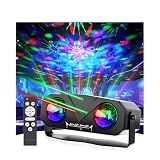 Disco Ball Light,Party Disco Strobe Ocean Star Projector Dj Dance Light Sound Activated with Remote Control Stage Rave for Parties Bar Birthday Wedding KTV Christmas Halloween Dancing Décor