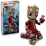 LEGO Marvel Ravager Jumpsuit Groot Building Toy for Boys & Girls, Ages 10+ - Posable Display & Play Figure W/Detonator Device - Gift Idea for Birthdays - 76341