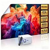 [Built-In App Smart Projector and Fresnel 85% ALR Screen] Daylight Screen 1.8dB Gain 100% sRGB Support 8K/4K 75", Home Theater Projector Auto Focus Dolby Audio WiFi 6 Bluetooth 5.4 Native 1080P