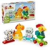 LEGO DUPLO My First Animal Train Building Set and Horse Toy, Educational Toy for Toddlers Ages 1-3 with 4 Animal Figures, Creative Nature Birthday Gift for Preschoolers, 10412