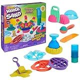 Kinetic Sand, Ultimate Sandisfying Set with 2lbs Play Sand (Pink, Yellow & Teal), 10 Tools & Molds, Sensory Toys for Kids Ages 7 and up