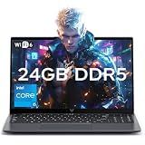 Laptop with Windows11,24GB DDR5 512GB SSD,Intel i5 Processor (Up to 4.5GHZ)