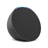 Amazon Echo Pop (newest model), Our smallest speaker with Alexa+ Early Access, Fits in any room, Charcoal