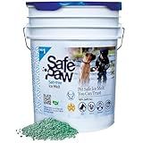 Safe Paw Pet-Safe Ice Melt, Salt & Chloride-Free Deicer, 35 Lbs - Non-Corrosive, Dog-Friendly Snow Melter for Concrete, Wood Decks, Driveways & Sidewalks, 100 Sq. Ft. Coverage Per Pound