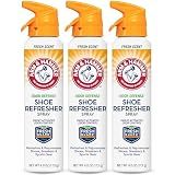 Arm and Hammer Shoe Refresher Spray, Multi-Purpose Odor Remover for All Types of Footwear, Shoe Deodorizer Spray, Shoe Odor Eliminator, Shoe Spray, Shoe Smell Eliminator, 4 oz (3 Pack)