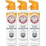 Arm and Hammer Shoe Refresher Spray, Multi-Purpose Odor Remover for All Types of Footwear, Shoe Deodorizer Spray, Shoe Odor Eliminator, Shoe Spray, Shoe Smell Eliminator, 4 oz (3 Pack)