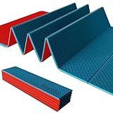 Foldable Yoga Mat – 1/4 Inch Thick, Lightweight, Easy to Store, Non-Slip Travel Yoga Mat for Fitness, Yoga, Pilates, Home Workouts, and Floor Exercises