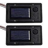 AQEENURA Battery Box, Solar Lantern Light Replacement Parts Top for Outdoor Hanging Lanterns Container Home Solar Lamp Hanging Lantern Led Accessories DIY Garden Decor (2PCS)