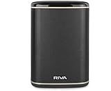 RIVA Upgraded Arena Wi-Fi Bluetooth Hi-Fi Speaker, 6 Drivers, 50W, Multiroom Music System, Supports Airplay 2, Chromecast, Spotify, Tidal and More Streaming (Black)