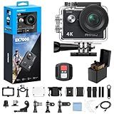 AKASO EK7000 4K30fps Action Camera - 131ft Waterproof Camera with EIS 4X Zoom Remote Control Ultra HD 20MP Underwater Camera with Accessories Kit