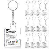 DRMNPKT Set of 12 Team Appreciation Gifts Bulk for Coworkers Keychains