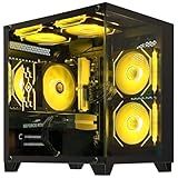 AEXPXO Gaming PC Desktop,Prebuilt Gaming Computer with,AMD Ryzen 7 5700X 3.4GHz,RTX5060 8GB GDDR7 DLSS4,32GB DDR4 RAM 3200MHz,1TB NVME SSD,ARGB Cooling Fan,Supply WiFi Support