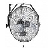 VEVOR Wall Mount Fan, 18 Inch 4150 CFM, 3-speed Wall Mounted Metal Fan