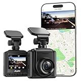 Dash Cam 2K, WiFi Dashcams with APP, External GPS, 1.5'' IPS Screen, Front Dash Camera for Cars, Mini Car Camera, WDR Night Vision, 24H Parking Monitor, Loop Recording, G-Sensor
