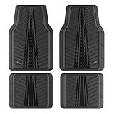 FLORICH Car Floor Mats, Heavy Duty Floor Mats for Cars, 4 Piece All-Weather Floor Mats with Anti-Slip Backing, Waterproof Universal Trim-to-Fit, Automotive Floor Mat for Cars SUV Trucks